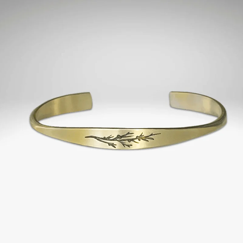 rose gold bracelets for women -Juniper Signet Cuff Bracelet